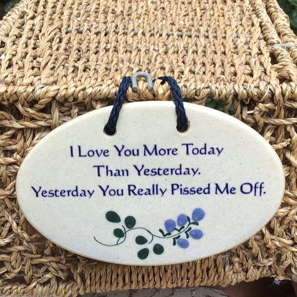 Mountaine Meadows Pottery ALWAYS A DAUGHTER NOW A FRIEND Wall Plaque